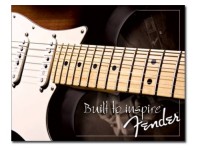 Enseigne Fender en métal  / Built To Inspire